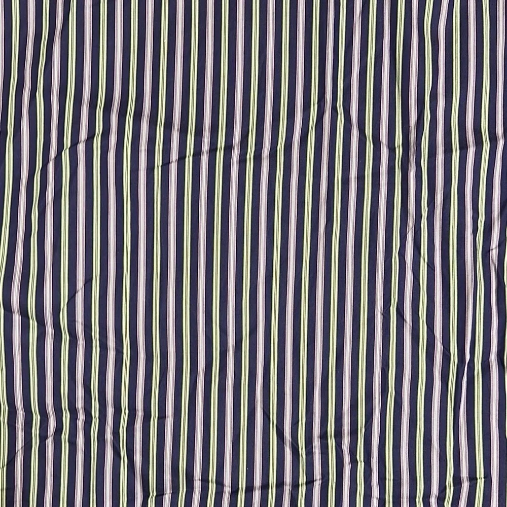 Bugatchi Uomo Shirt Mens L Purple Green White Striped Button Down Flip Cuff